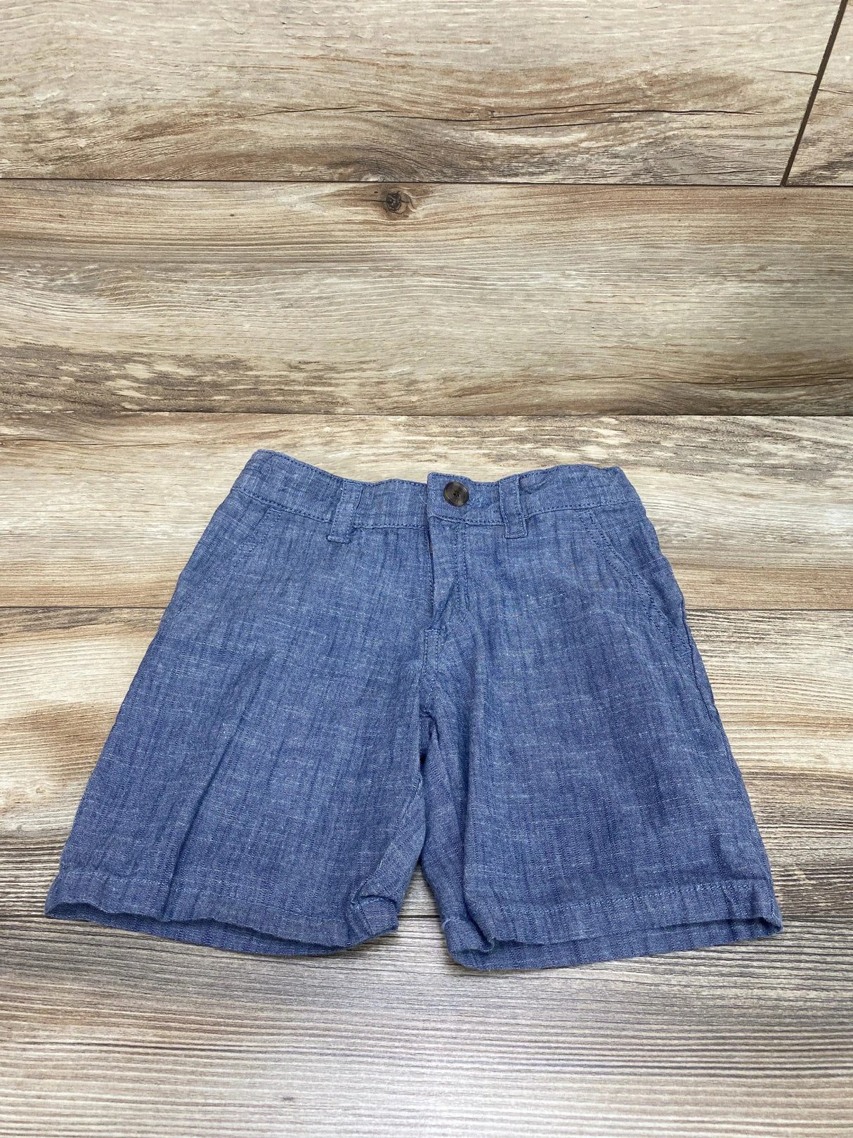 Cat & Jack Blue Chambray Shorts sz 5T - Me 'n Mommy To Be