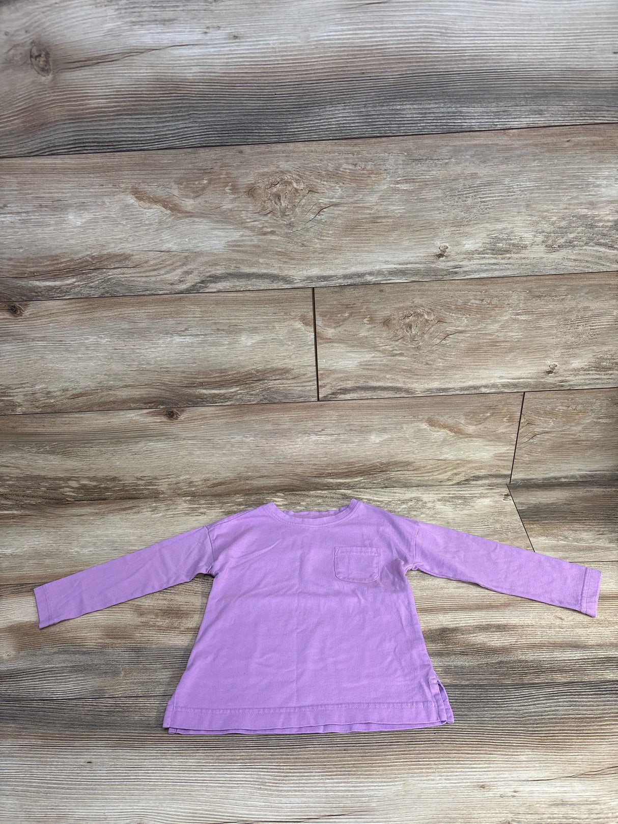 Primary Long Sleeve Pocket Shirt Lilac sz 3T