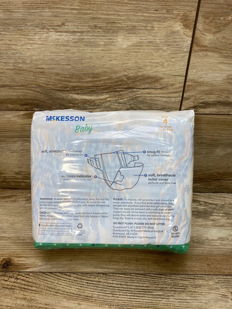 NEW McKesson Baby Diapers Size 4, 31Ct. - Me 'n Mommy To Be