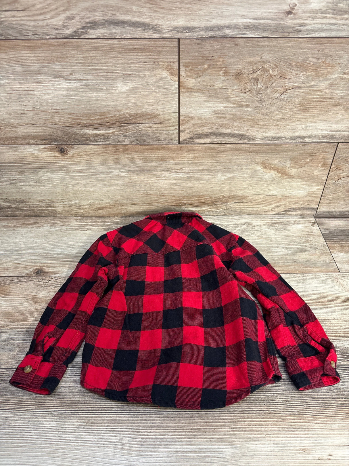 Jumping Beans Buffalo Checkered Flannel Red sz 3t