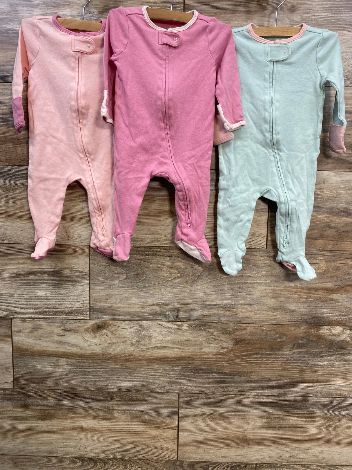 Cloud Island 3pk Sleepers Mint sz 3-6m