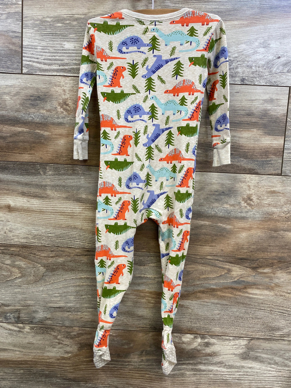 Old Navy Dino Sleeper Oatmeal sz 2T