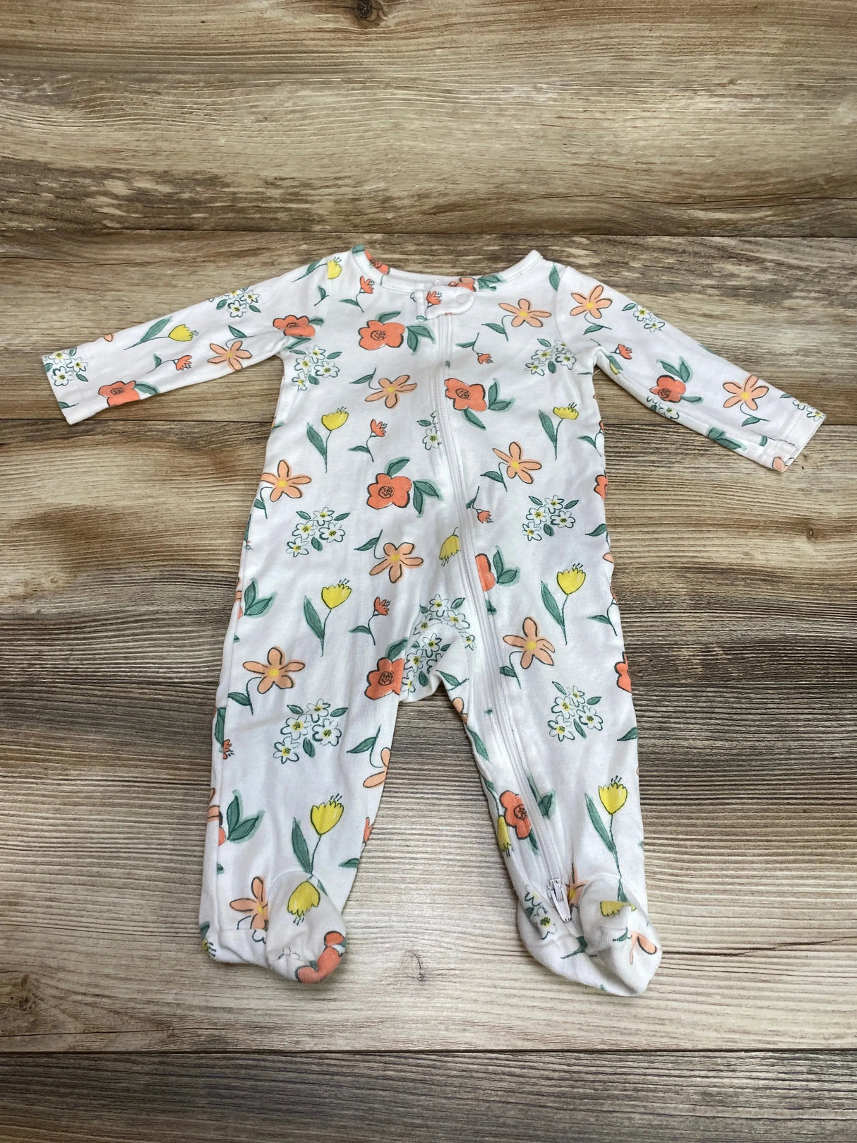 Just One You Floral Sleeper White sz 6m