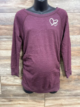 Feathers Maternity Ruched Sweatshirt sz Small