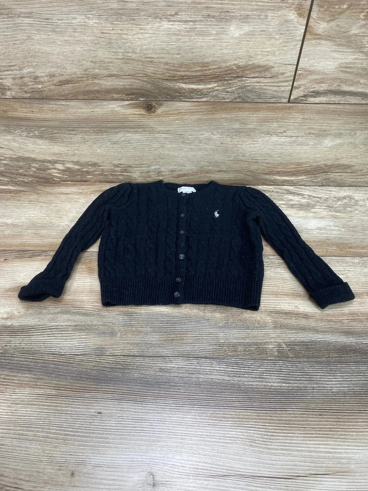 Ralph Lauren Cable-Knit Cardigan Black sz 24m