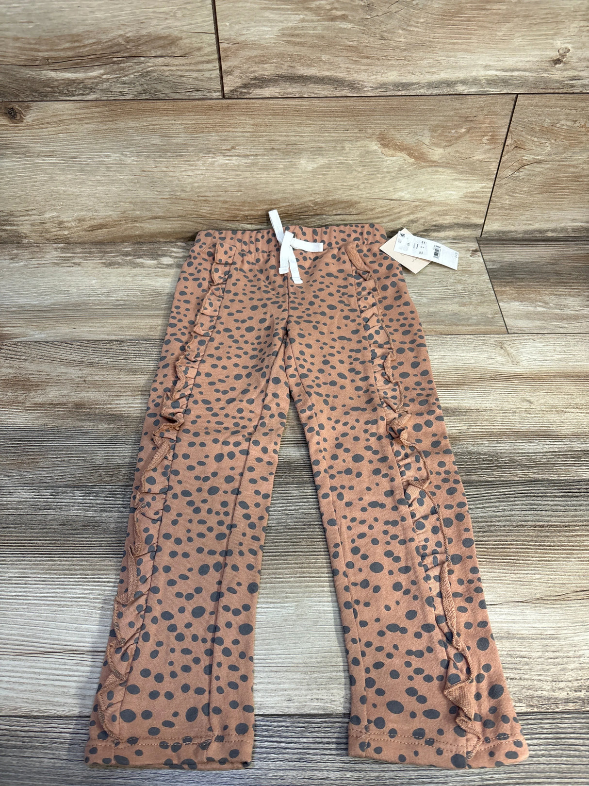 NEW Grayson Mini Leopard Print Drawstring Pants Brown sz 5T