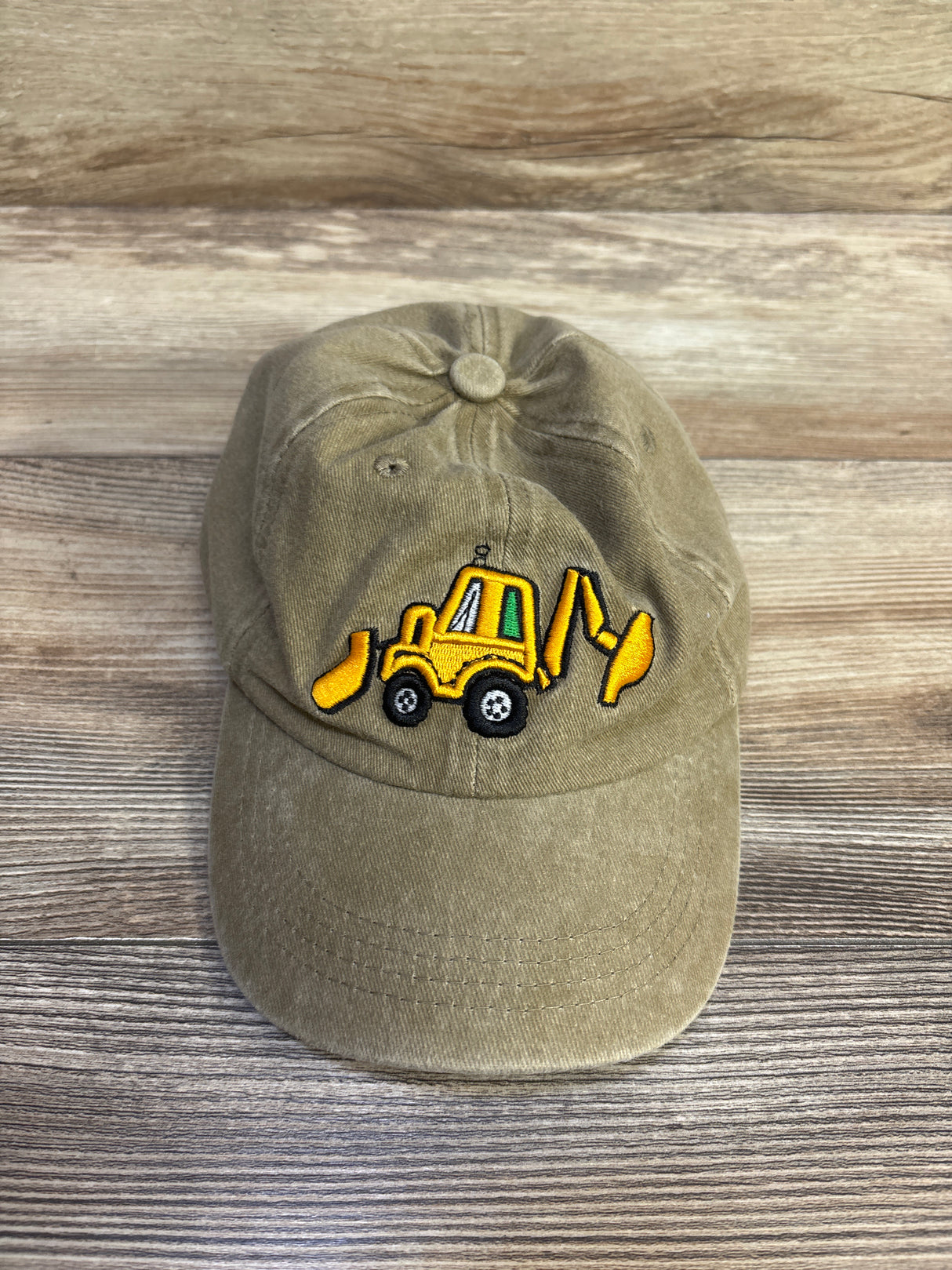 Curuila Embroidered Construction Vehicle Baseball Cap, Khaki