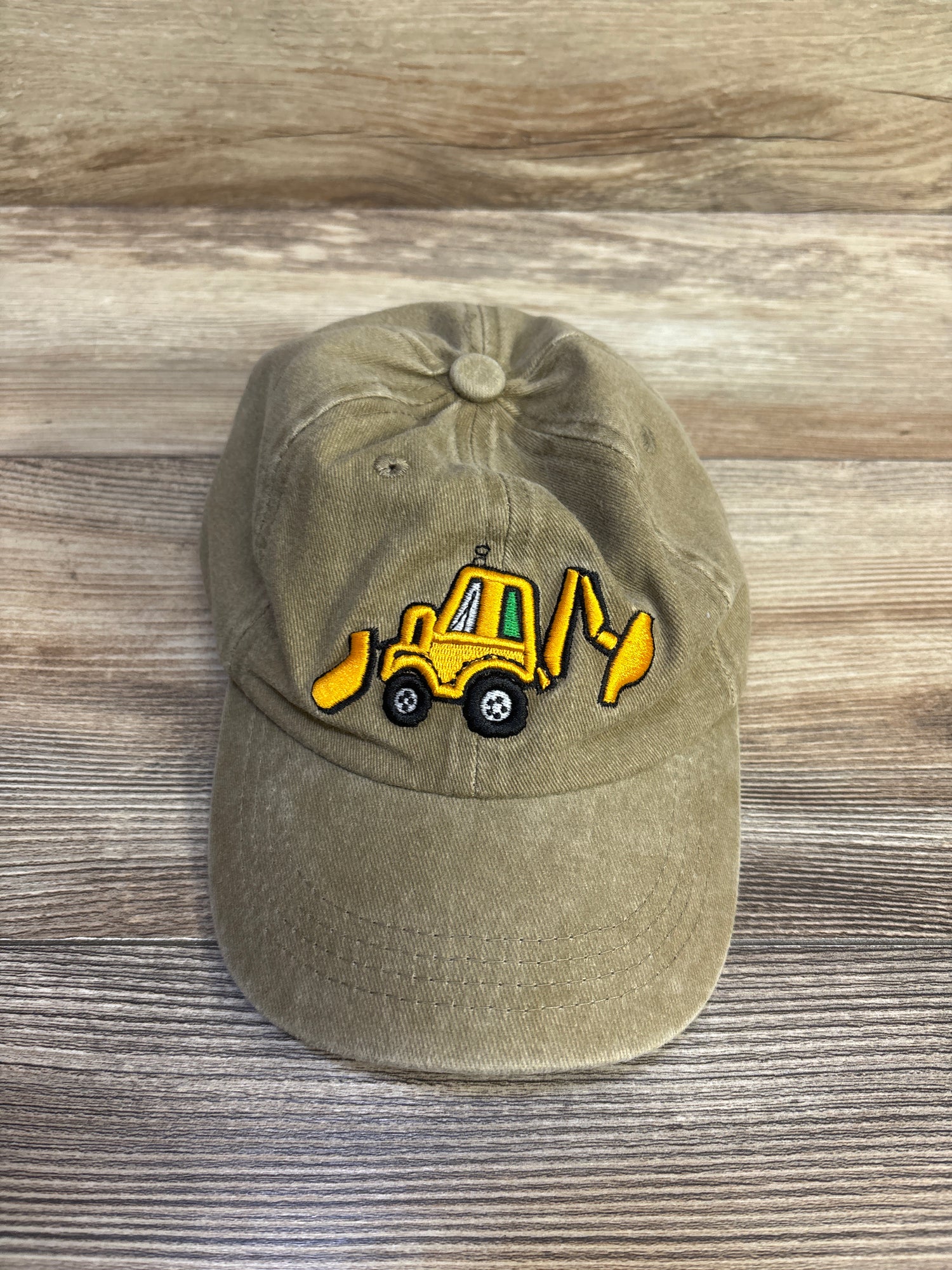 Curuila Embroidered Construction Vehicle Baseball Cap, Khaki