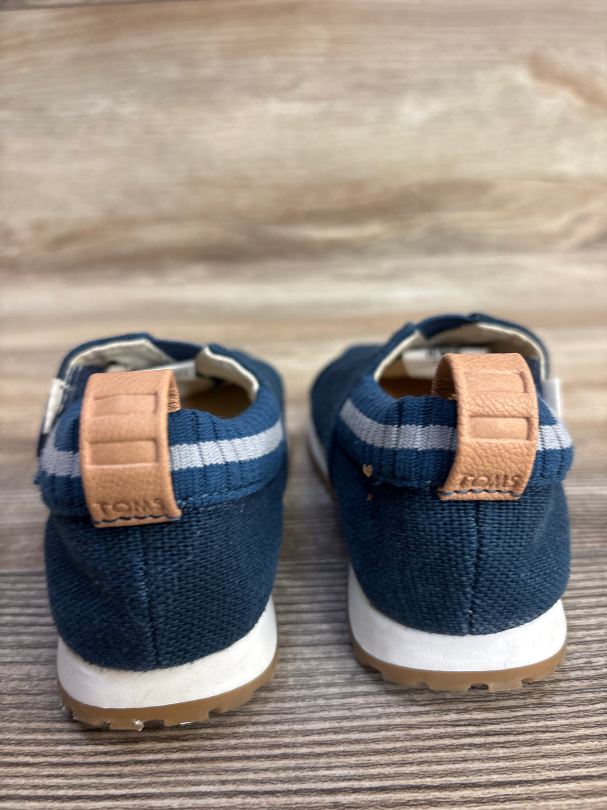 Toms Tiny Alpargata Shoes Navy sz 7c