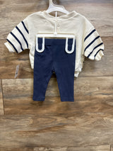 NEW Grayson Mini 2pc Bear Pullover Sweatshirt & Pants Set White sz 0-3m