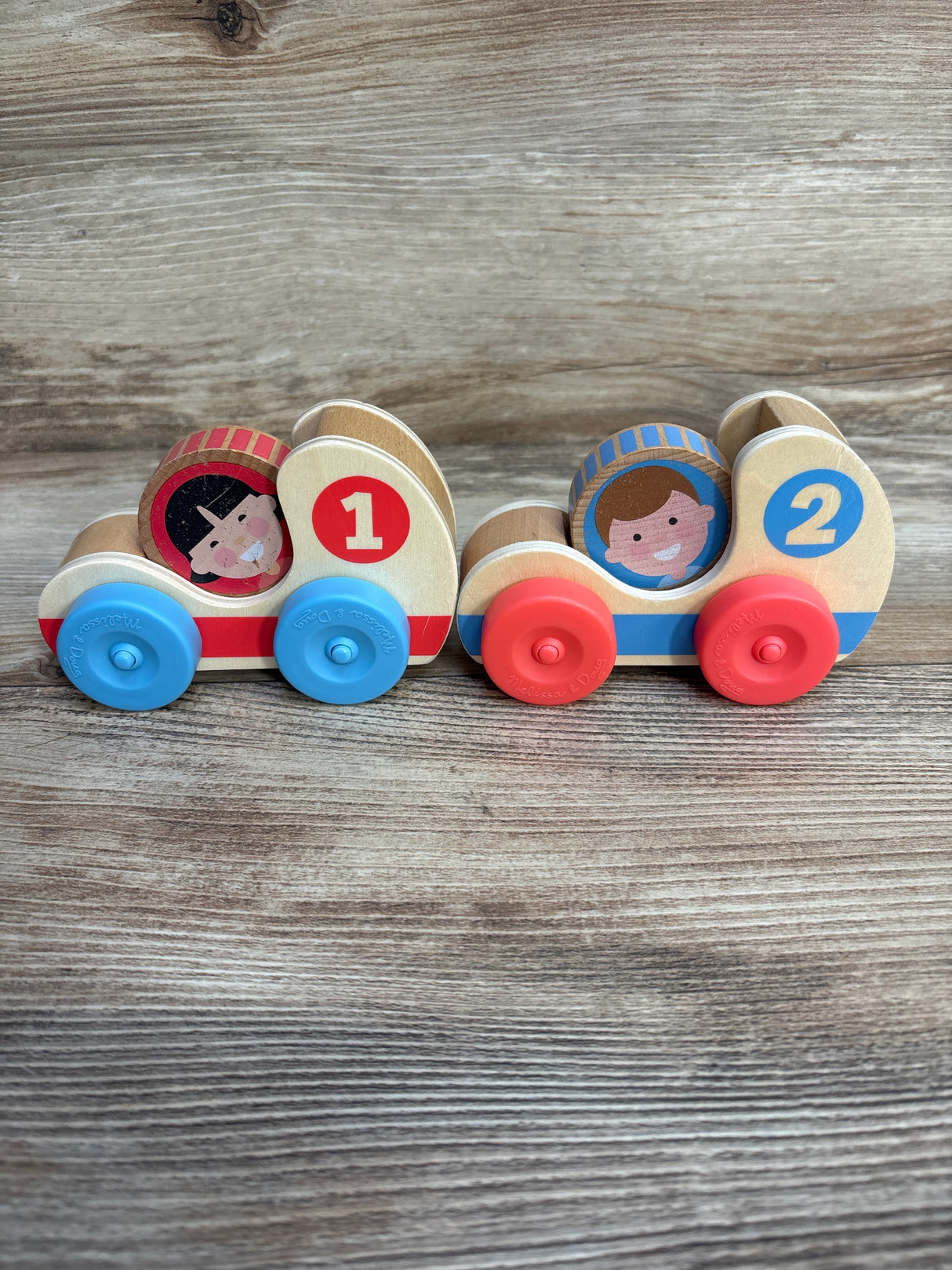 Melissa & Doug GO Tots Wooden Race Cars