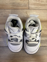 Air Jordan 4 Retro TD 'Light Lemon Twist' Sneakers sz 7c