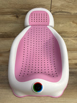 MAIKKB Newborn Baby Bath Support w/ Thermometer - Pink