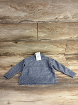 NEW Zara Plain Knit Turtleneck Sweater Grey sz 18-24m