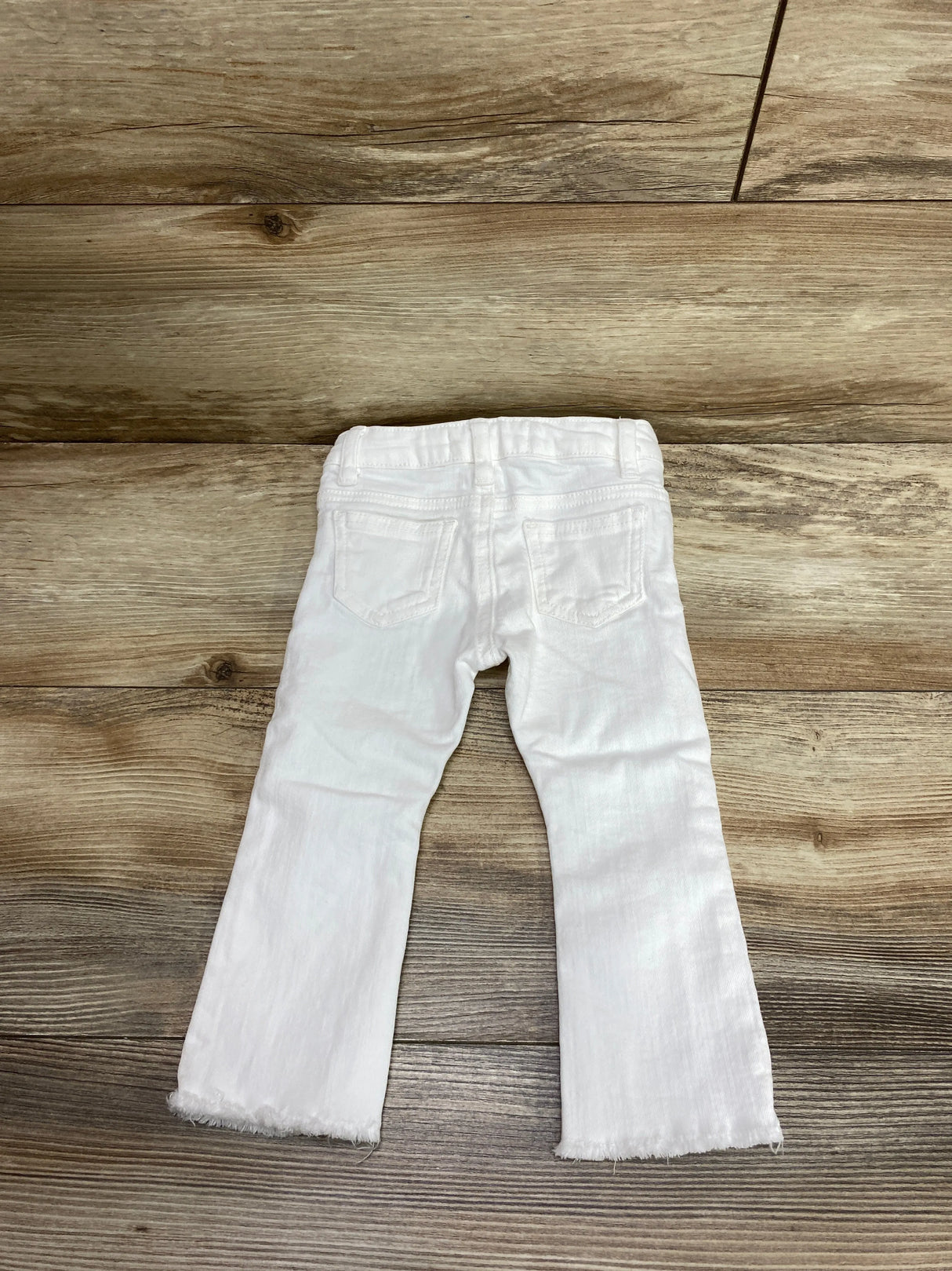 Zara Raw Edge Hem Jeans White sz 12-18m