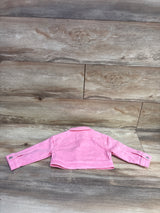 Cat & Jack Cropped Denim Jacket Pink sz 12m