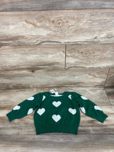 NEW Baby Gap Heart Sweater Green sz 2T