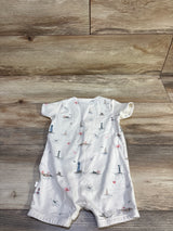 Little Planet Organic Shortie Romper Beige sz 12m