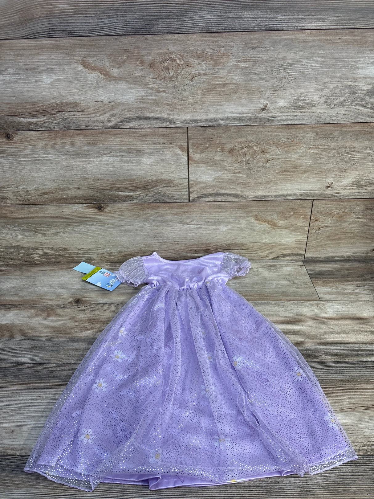 NEW Bluey and Bingo Lilac Purple Floral Satinet and Tulle Nightgown sz 3T