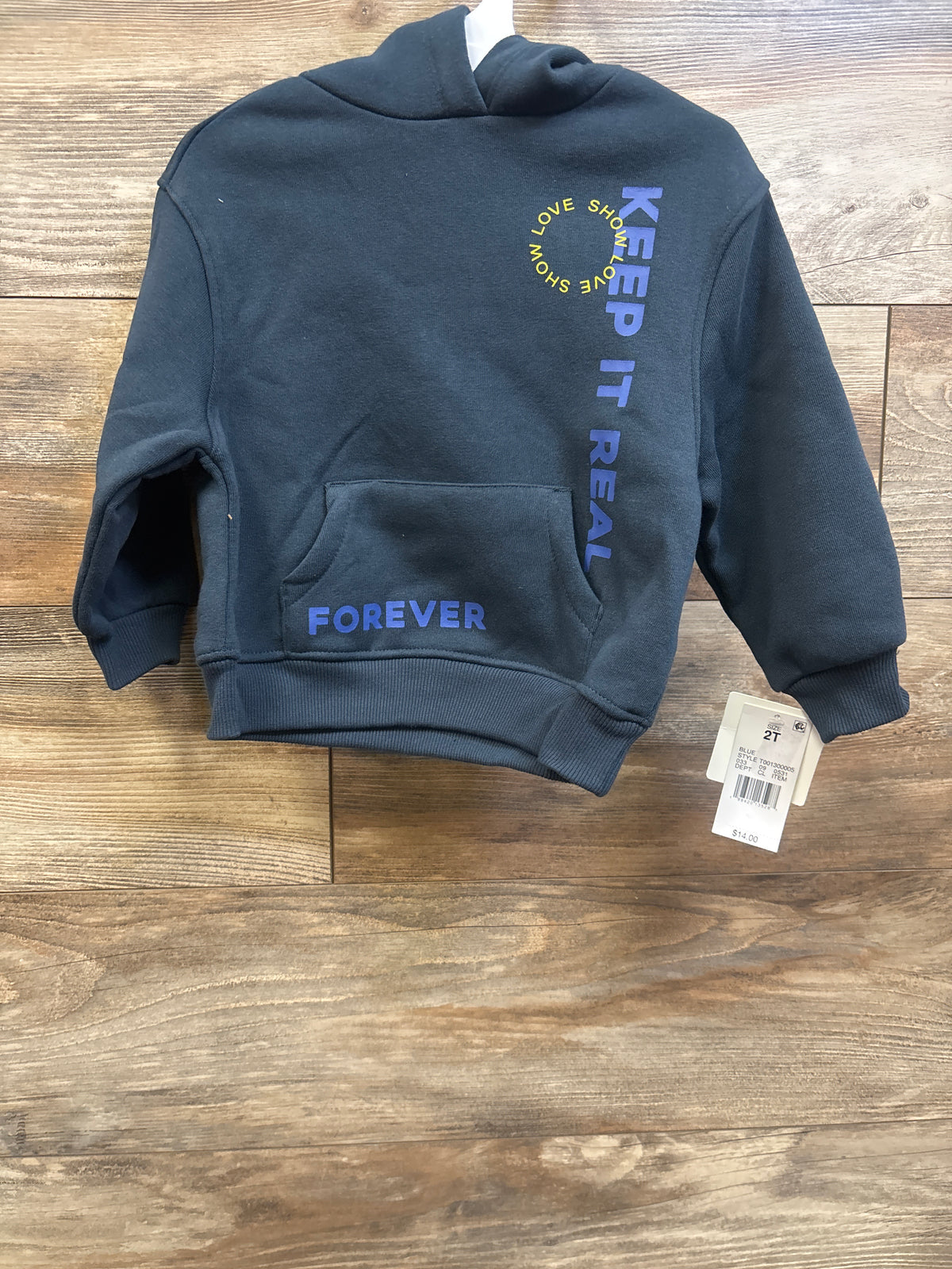 NEW Grayson Mini Show Love Pull Over Hoodie Blue sz 2T