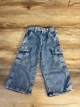 Gap Denim Cargo Jeans Light Blue sz 2T