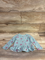 Carter's Floral Peplum Top Green sz 2T
