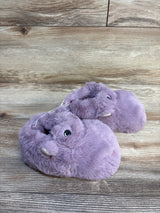 NEW Old Navy Faux-Fur Critter Slippers, Purple Hippo sz 7-8c
