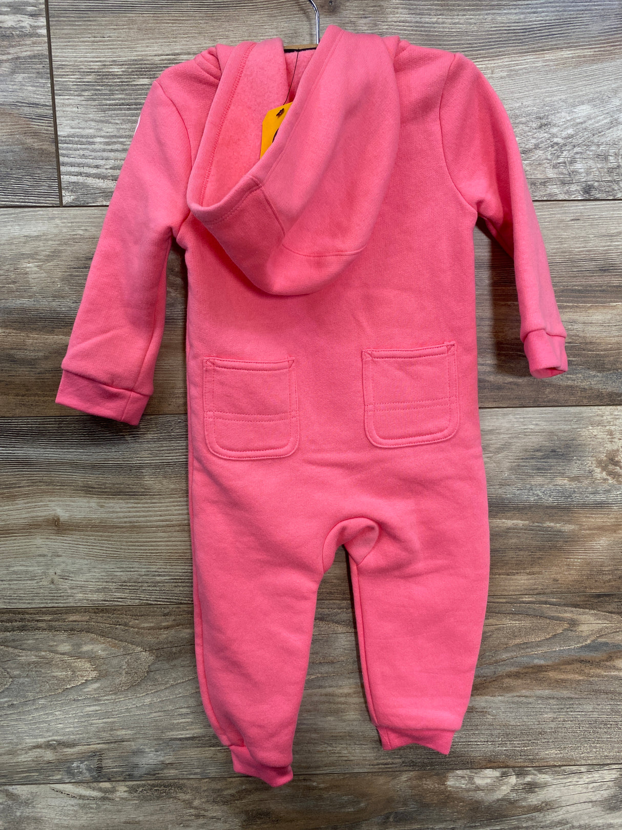 NEW Carhartt Fleece Long Sleeve Zip-Front Coverall Pink sz 12m