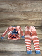 Disney Stitch 2pc Striped Pajama Set Orange sz 5T