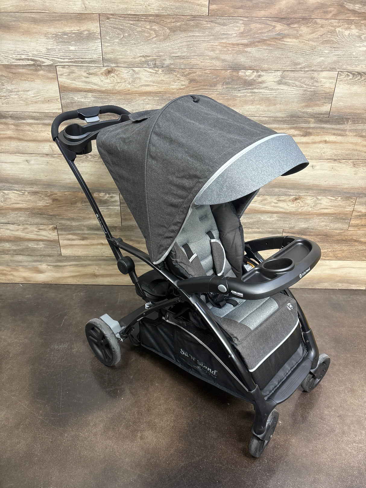 Baby Trend Sit N Stand 5-in-1 Shopper Stroller in Stormy Grey