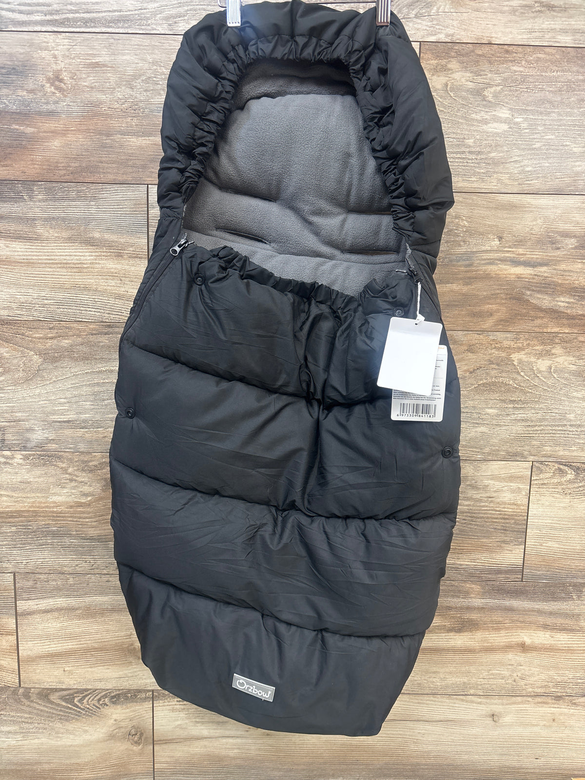 NEW Orzbow Universal Weather-Proof Stroller Footmuff, Black