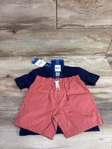 NEW Baby Gap 2pc Shirt & Shorts Set Navy sz 2T