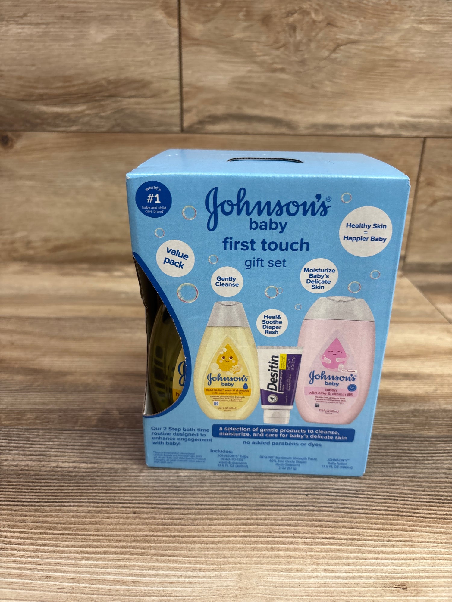 NEW Johnson's Baby First Touch Gift Set 3pc