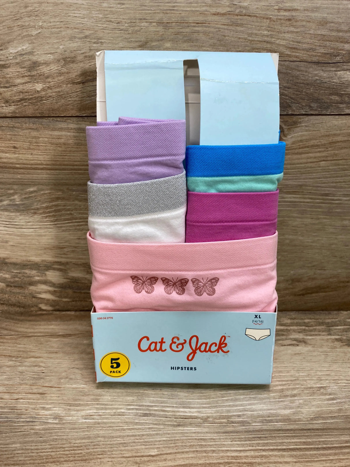 NEW Cat & Jack 5pk Hipsters sz 14/16