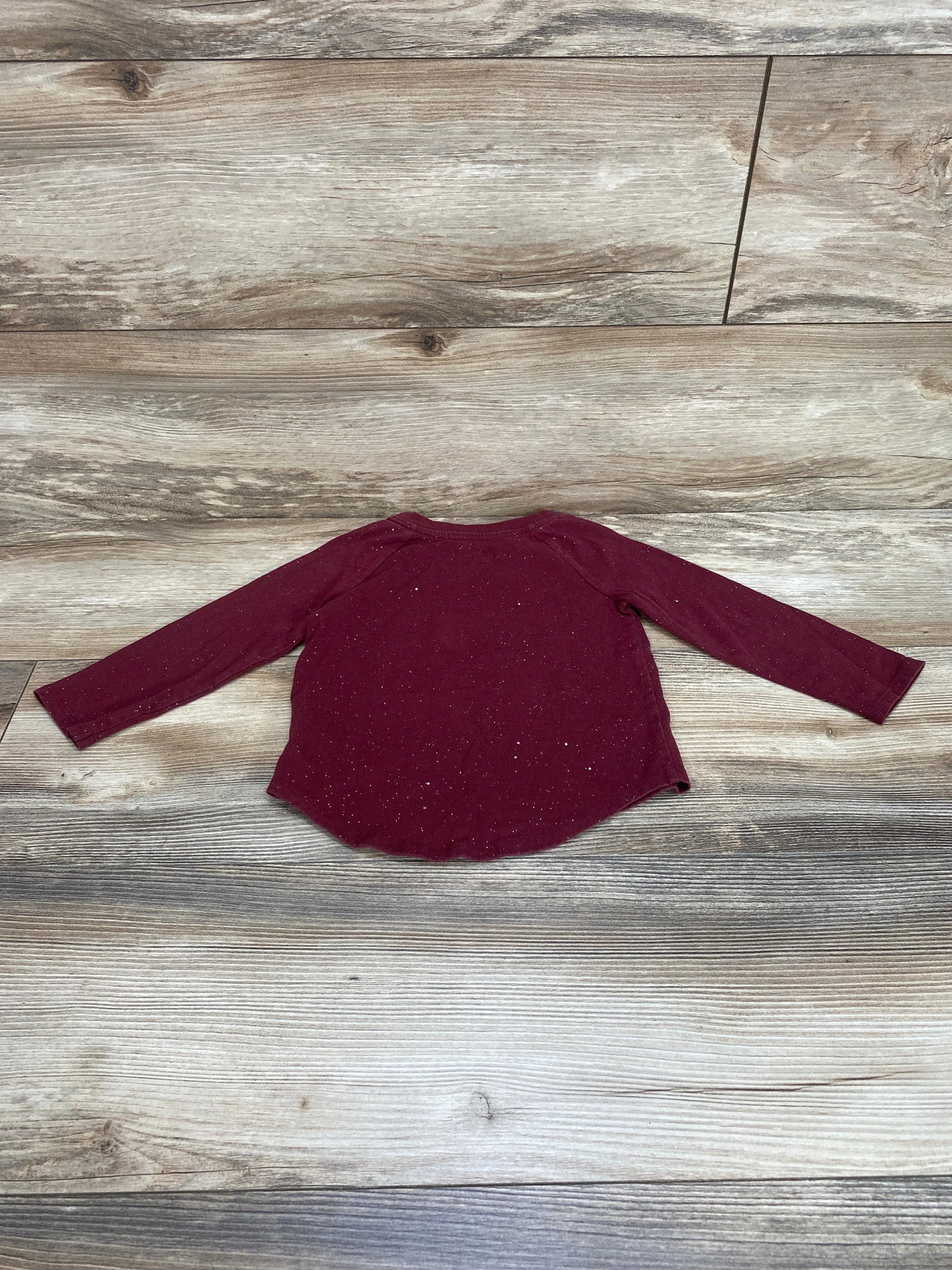 Cat & Jack Sparkle Shirt Burgundy sz 2T