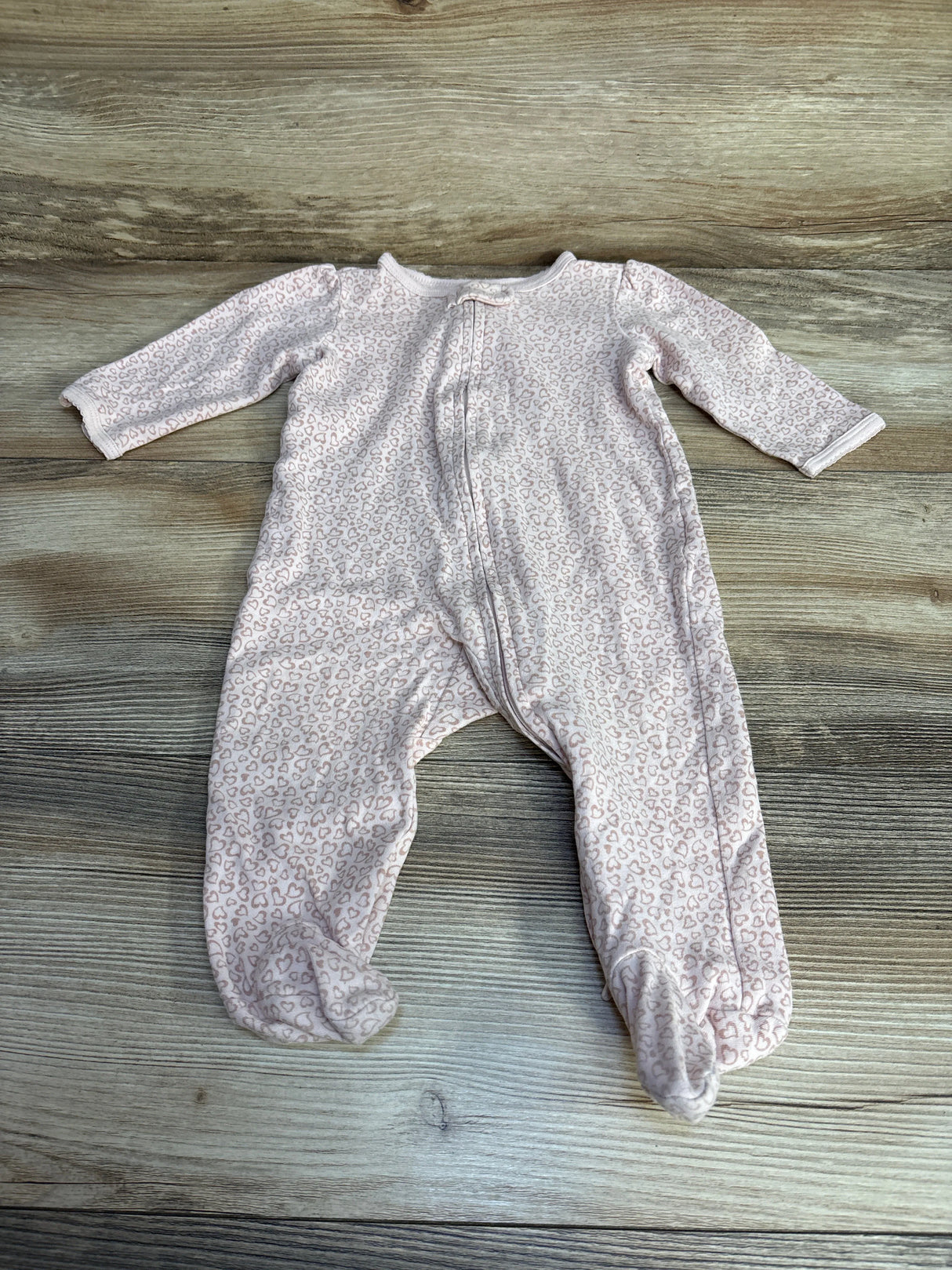Carter's Heart Print Sleeper Pink sz 6m - Me n Mommy To Be