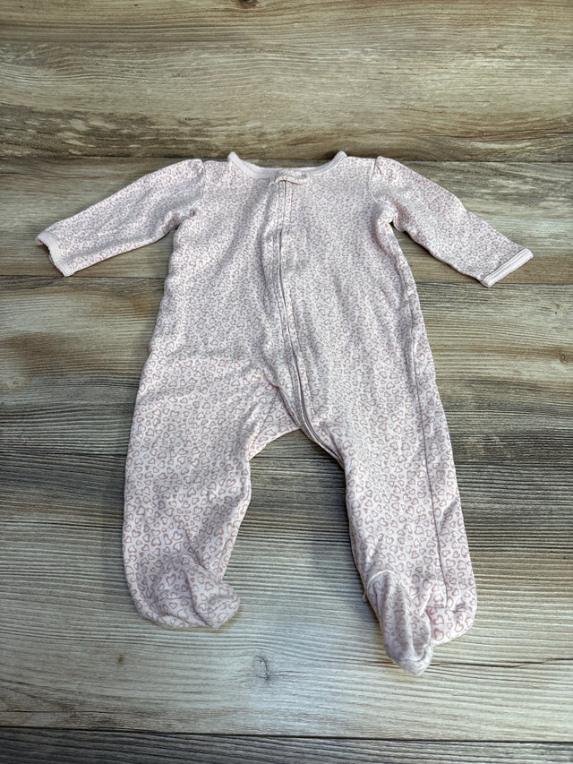 Carter's Heart Print Sleeper Pink sz 6m - Me n Mommy To Be