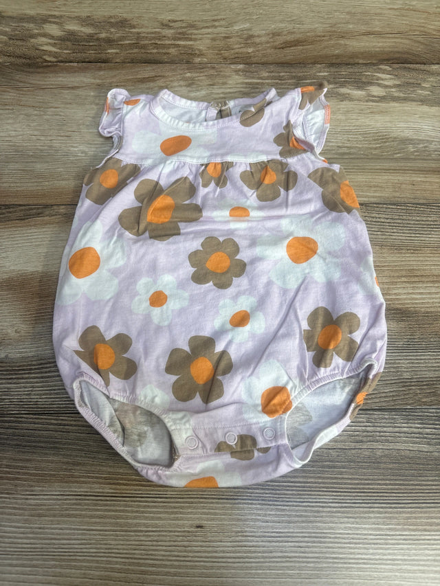 Carter's Floral Bubble Romper Purple sz 12m - Me n Mommy To Be
