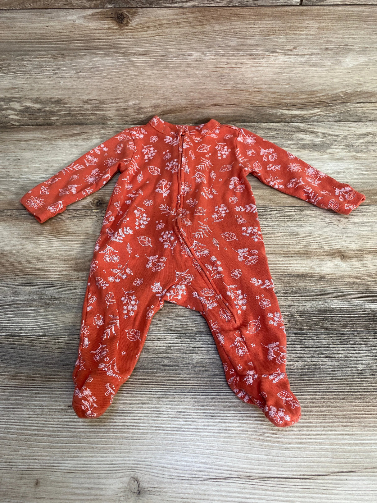 Old Navy Floral Sleeper Orange sz 0-3m