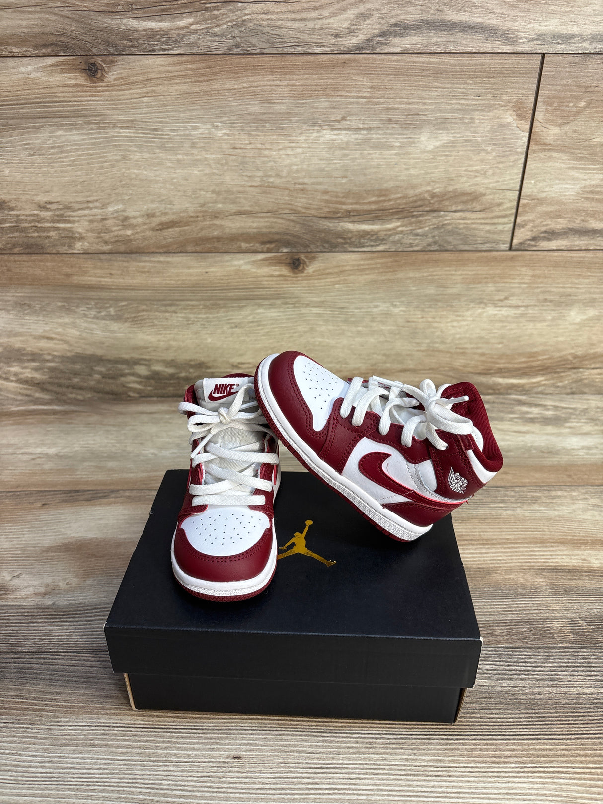 Air Jordan 1 Retro High OG TD 'Artisanal Red' Sneakers sz 7c