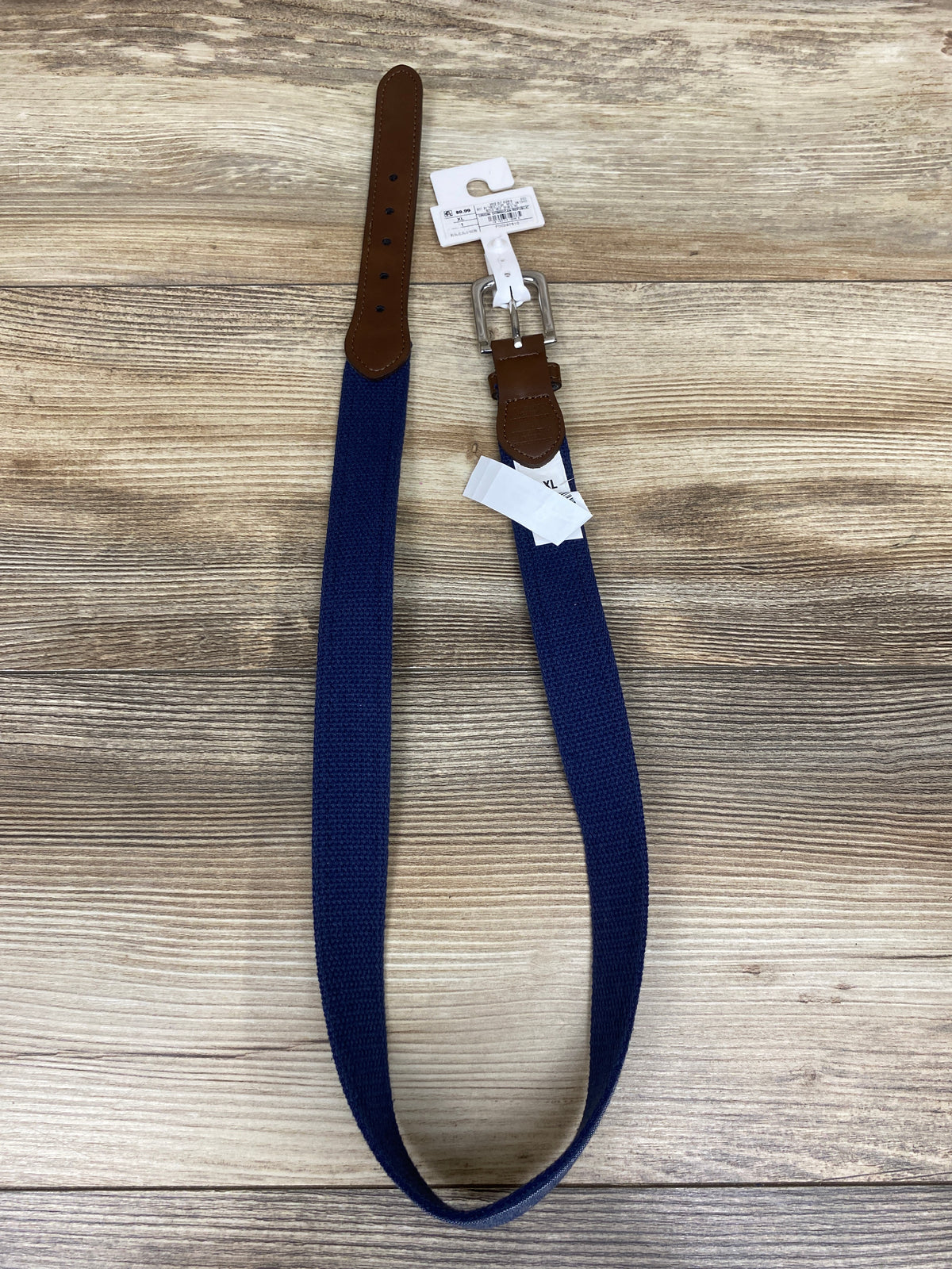 NEW Cat & Jack Chambray Belt Blue sz XL