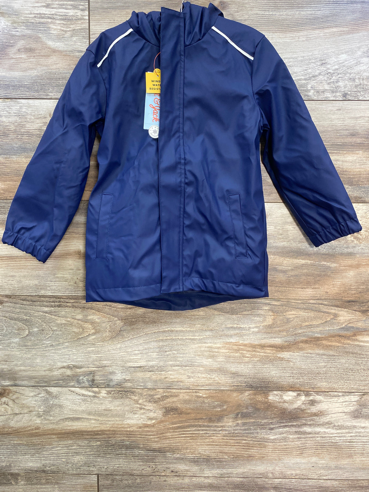 NEW Cat & Jack Hooded Rain Coat Navy sz 4T