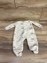 Little Beginnings Quilted Sleeper Cream sz 0-3m