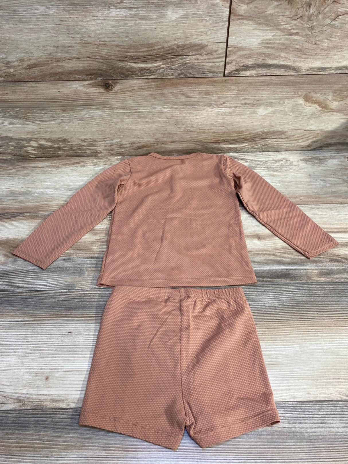 H&M 2pc Rashguard & Swim Shorts Set Brown sz 3T