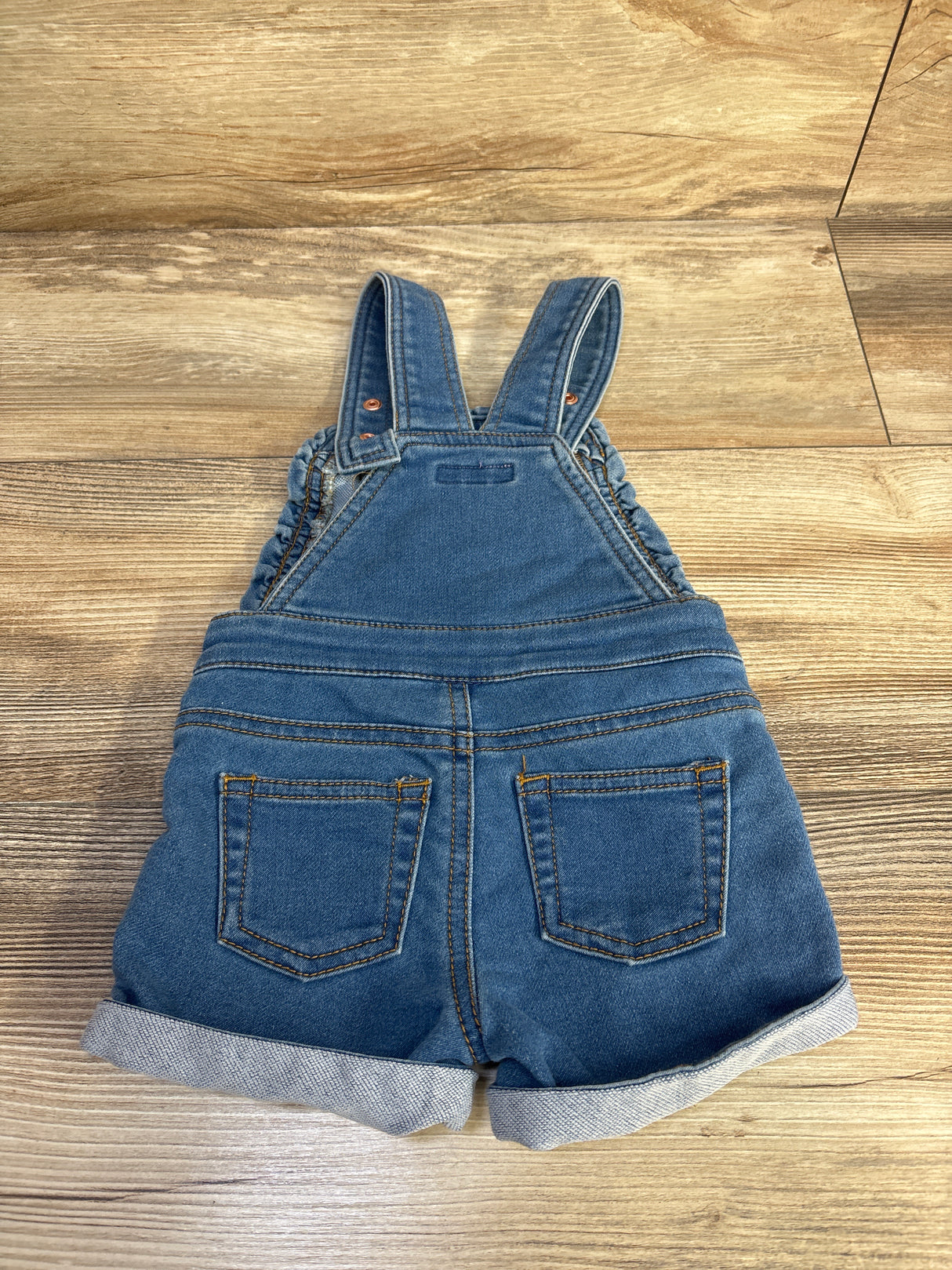 BCBG Girls Denim Shortalls Blue sz 12m