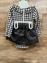 NEW PL Baby 4pc Layette Set Black sz 24m