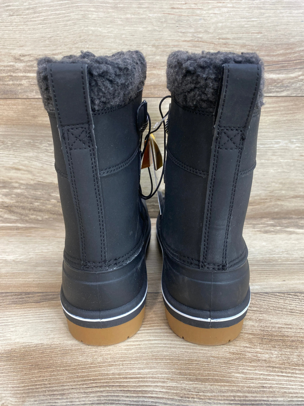 NEW Cat & Jack Kit Black Winter Boots sz 4Y