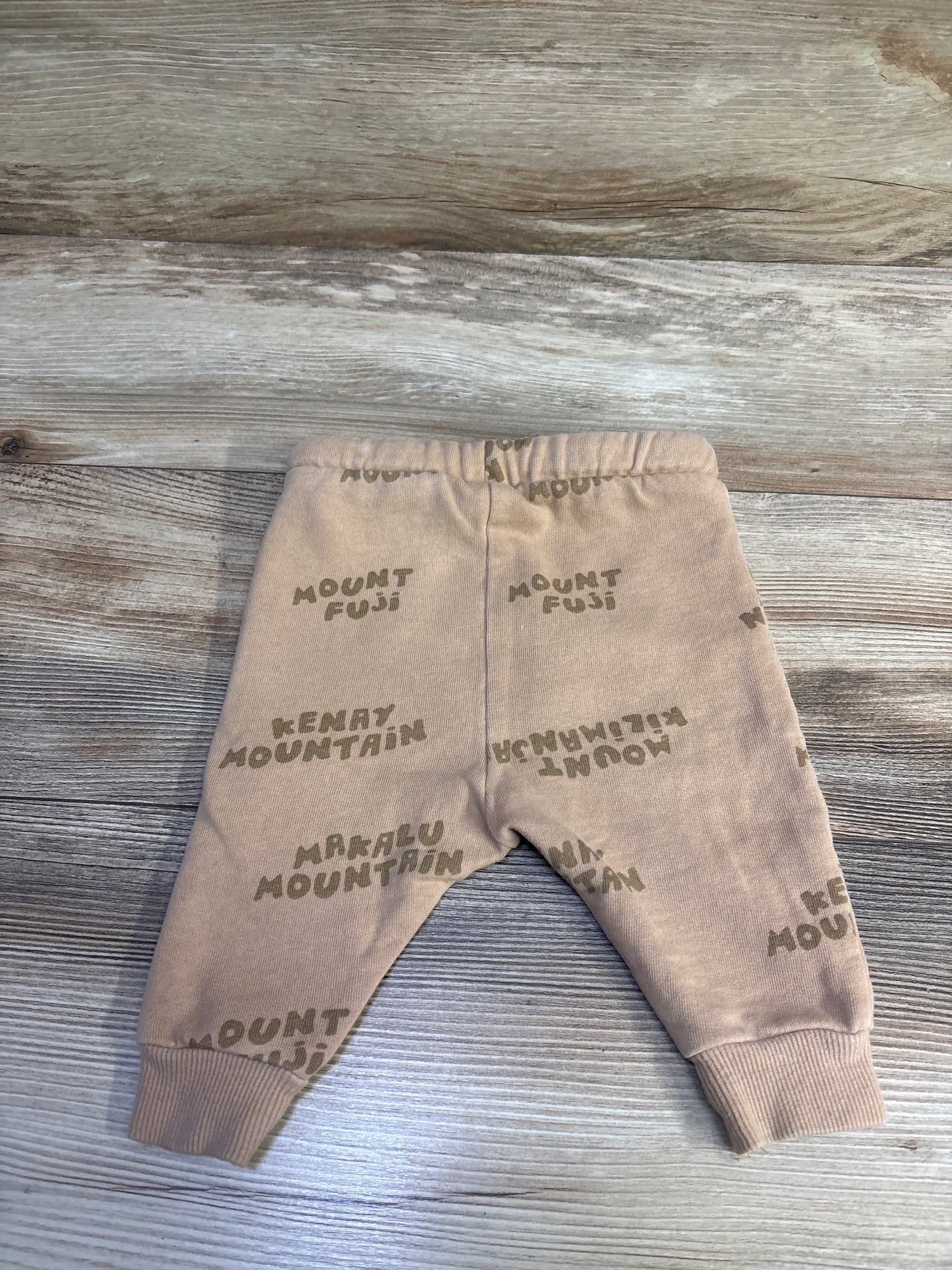 Zara Kenay Mountain Drawstring Joggers Tan sz 3-6m