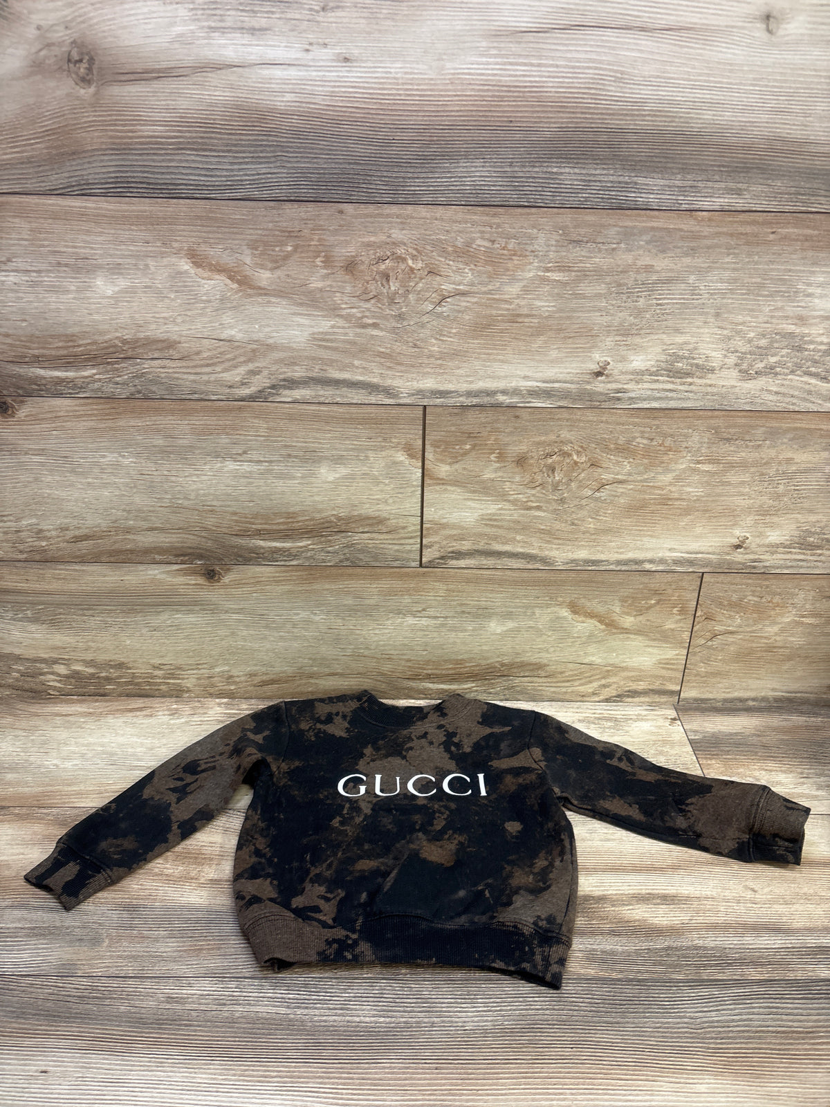 Leveret Faux Gucci Pullover Sweatshirt Black sz 3T