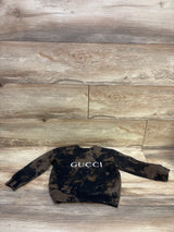 Leveret Faux Gucci Pullover Sweatshirt Black sz 3T